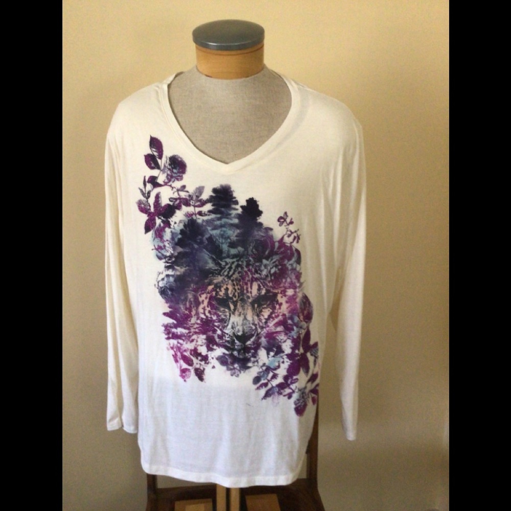 Plus T-Shirt with Design on Front